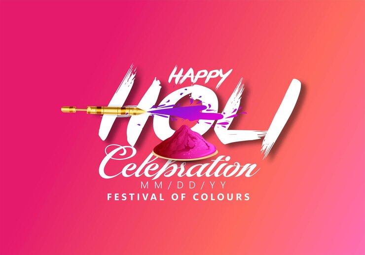 वेक्टर happy holi, india festival of color and colorful gulal color festival of india celebration