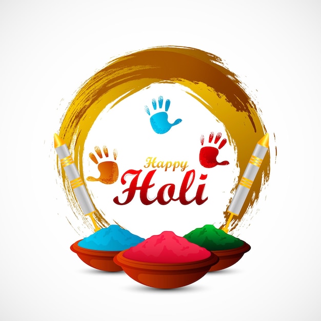 Happy holi indian festival background