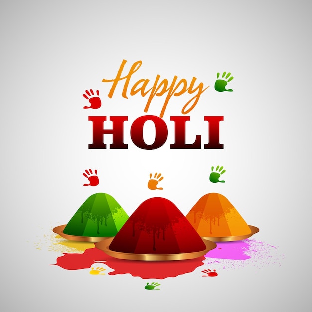 Happy holi indian festival background