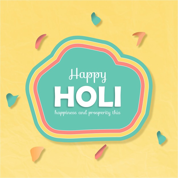 Happy holi post design