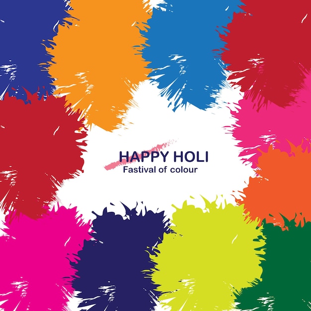 Vector happy holi