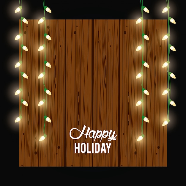 Happy holiday card and decoration