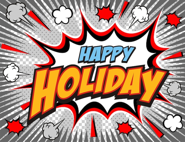 Vector happy holiday's