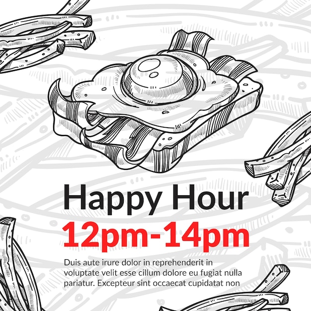 Happy hour in café of bistro broodjeskorting