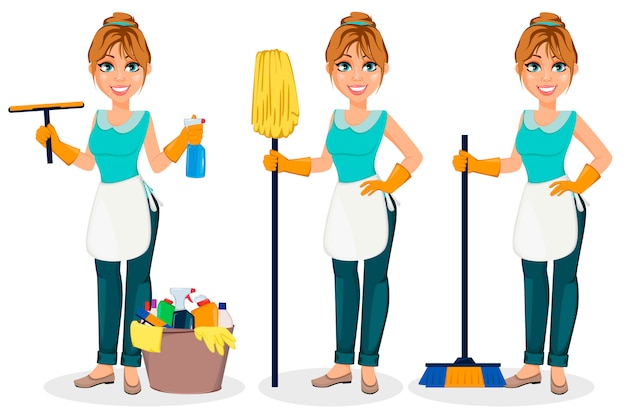 16+ Thousand Cartoon Cleaning Woman Royalty-Free Images, Stock