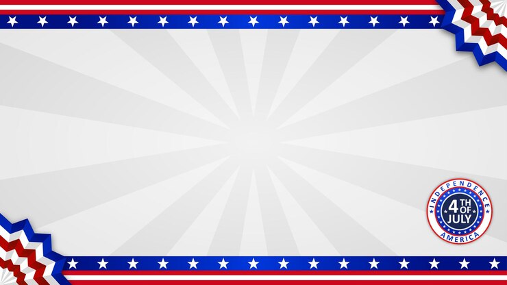 Vector happy independence day 4 th of july background wallpaper badge web banner with copy space area text