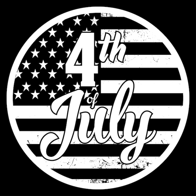 ハッピー独立記念日7月4日国民の祝日Tシャツデザイン7月4日独立記念日