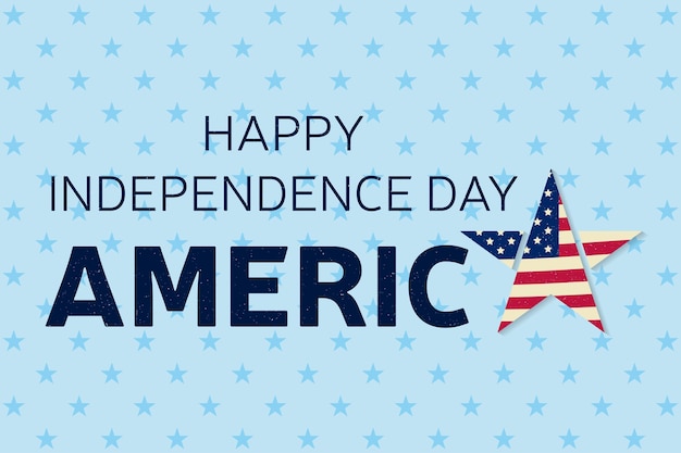 Happy independence day greeting card flyer happy independence day poster patriotic banner vector