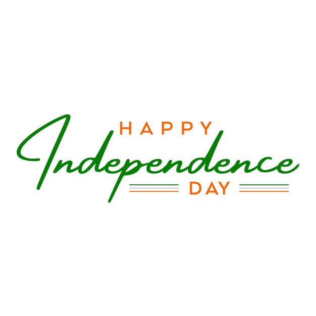 Happy independence day india greetings vector illustration design