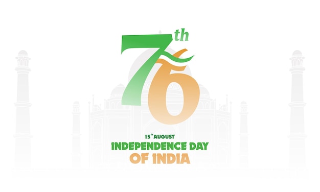 Happy Independence Day of India Vector Background