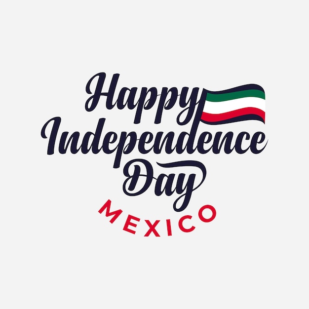 Vector happy independence day of mexico vector illustration mexico national flag isolated vector