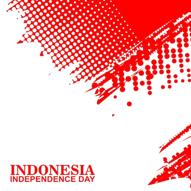 Happy Independence Day Of Indonesia poster en banner vector