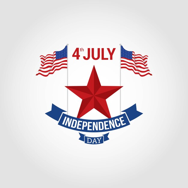 Vector happy independence day usa