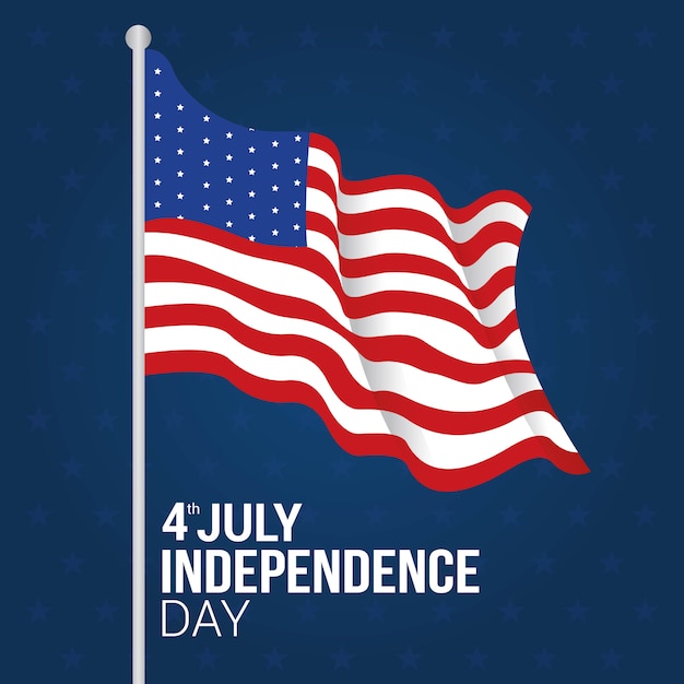 Vettore happy independence day usa