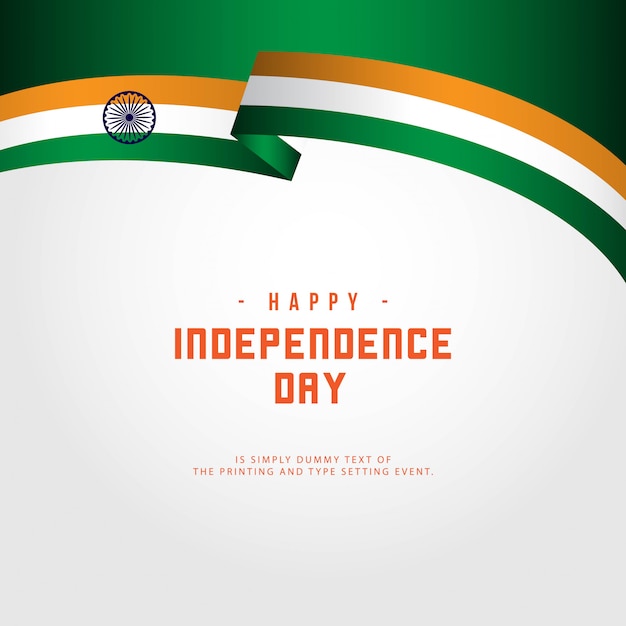 Vector happy india independence day