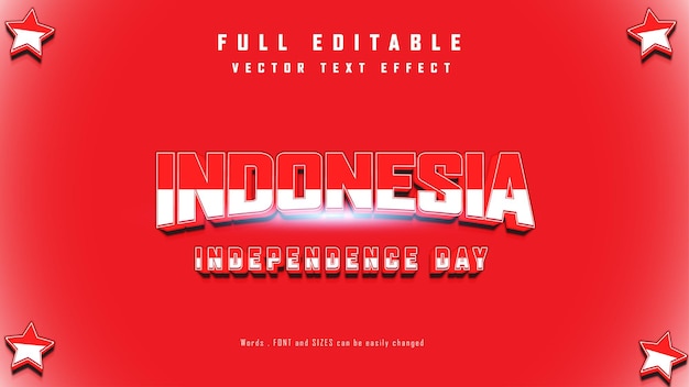 Felice giorno dell'indipendenza dell'indonesia modello di biglietto di auguri banner rosso bianco felice giorno dell'indipendenza