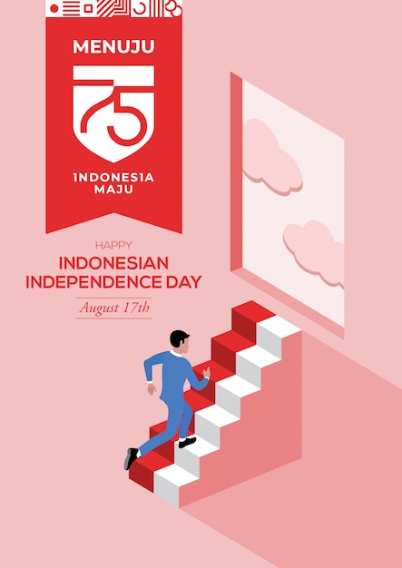 Felice festa dell'indipendenza indonesiana