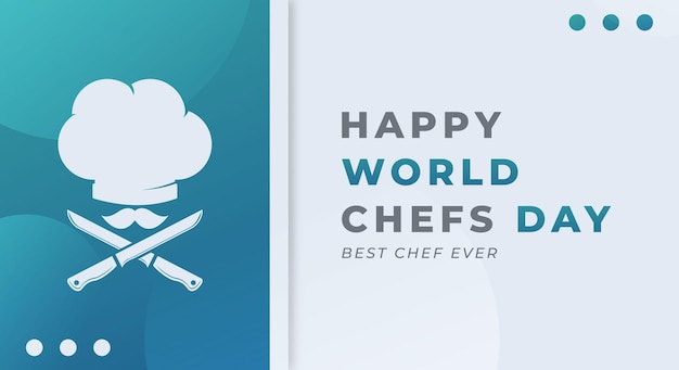 Happy international chefs day vector design illustratie voor achtergrond poster banner advertising