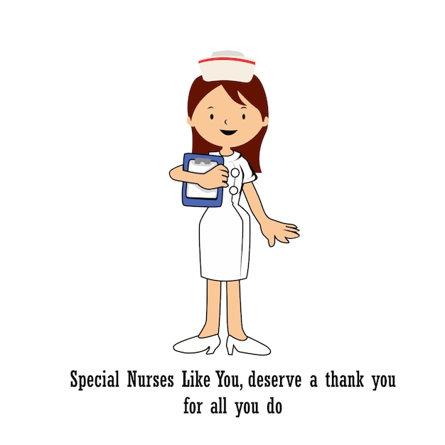 Happy International Nurses Day Vector sjabloonontwerp illustratie