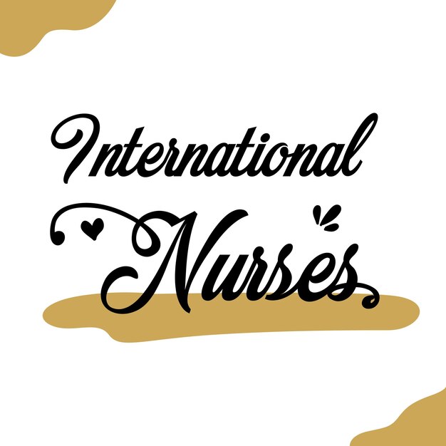 Happy International Nurses Day Vector sjabloonontwerp illustratie