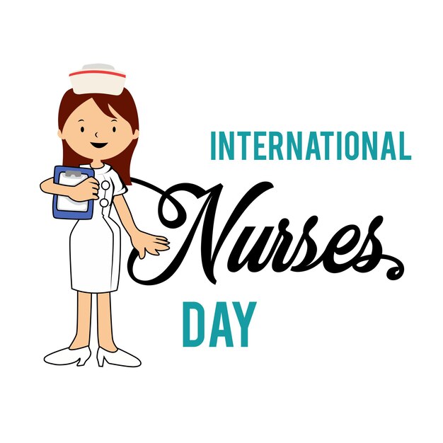 Happy International Nurses Day Vector Template Design Illustration