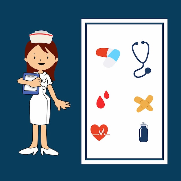 Счастливый Международный день медсестер векторный дизайн шаблона Иллюстрация