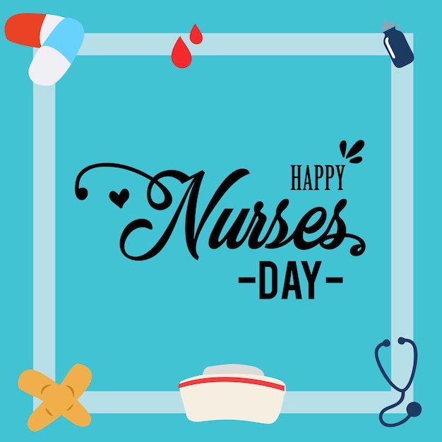 Happy International Nurses Day Vector Template Design Illustration