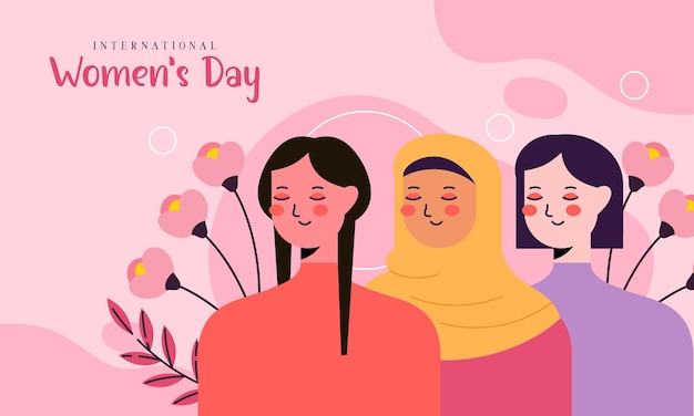 Happy International Women's Day Illustration