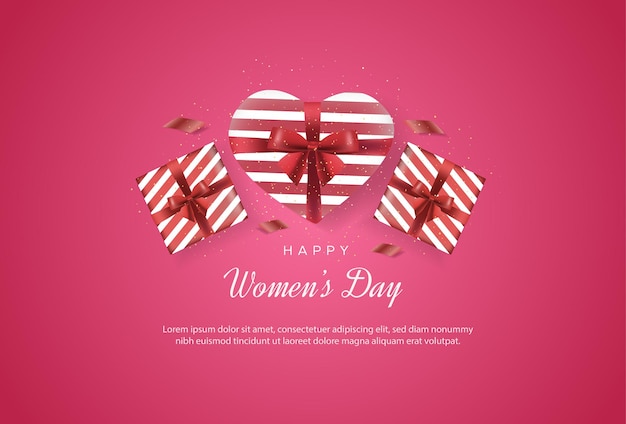 Happy international women's day with gifts that make up love