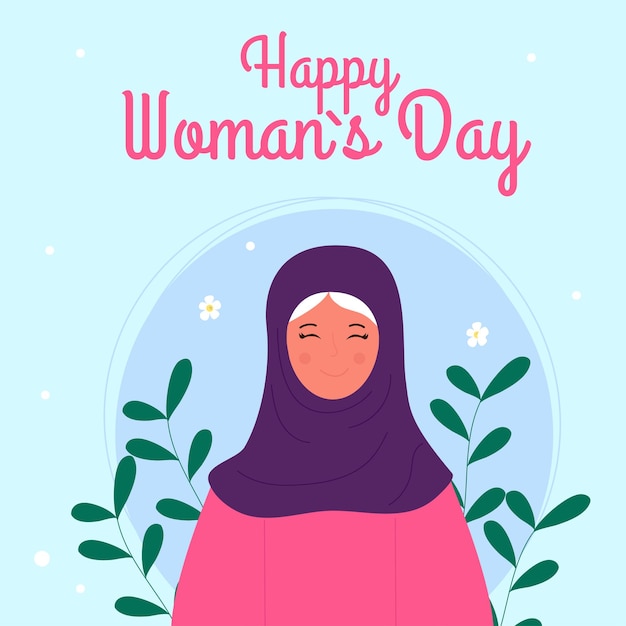 Happy International Women's Day A woman in a hijab