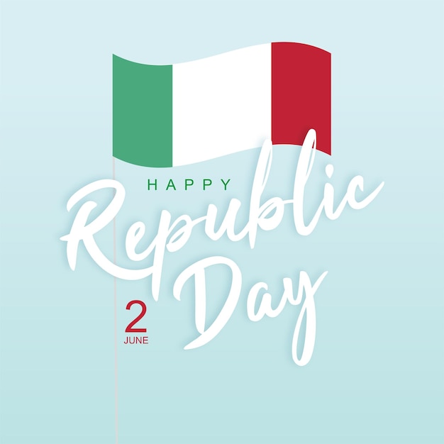 Vector happy italy republic day