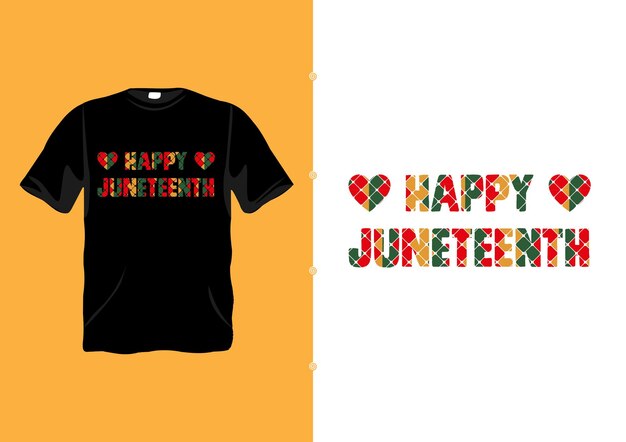 Vector happy juneteenth love