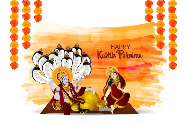 Happy kartik purnima festival concept