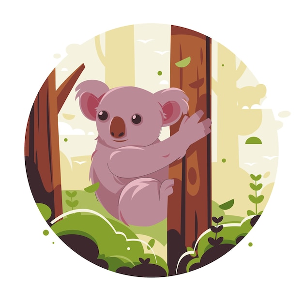 Happy Koala on The Jungle