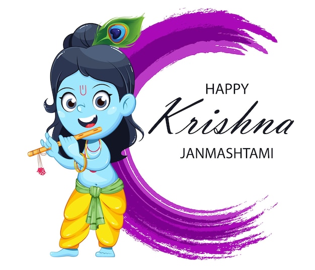 Happy krishna janmashtami lord krishna