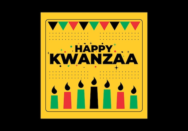 Happy Kwanzaa 이벤트 소셜 미디어 배너 디자인