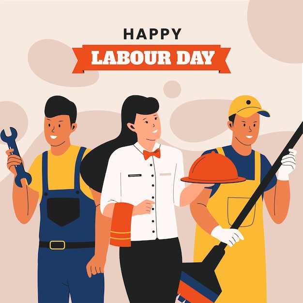 Happy labor day afbeelding achtergrond