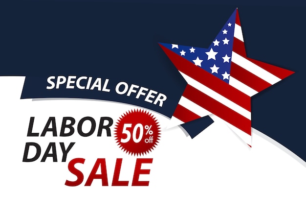 Vector happy labor day background