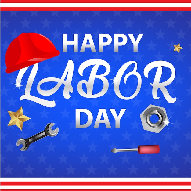 Happy Labor Day Background.
