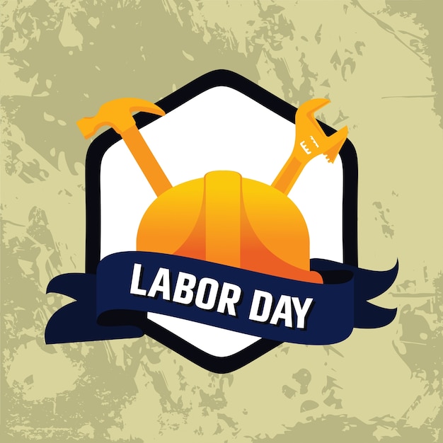 Vector happy labor day background