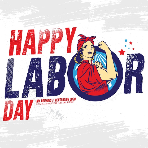 Striscione happy labor day