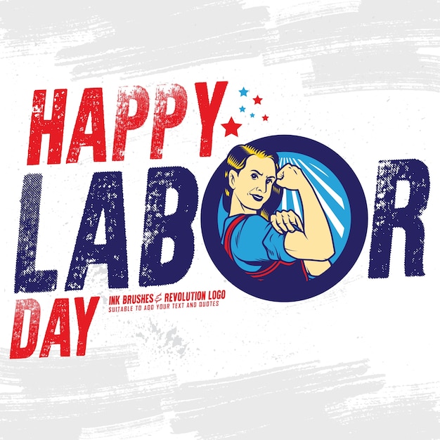 Happy labor day banner