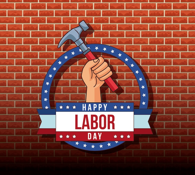 Happy labor day card