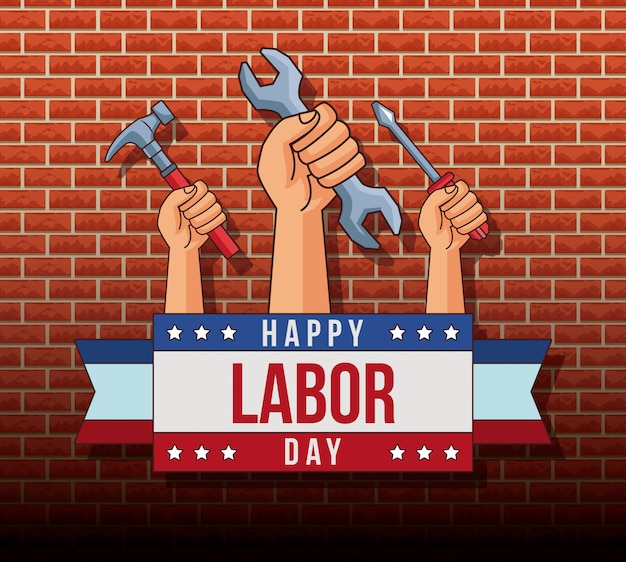 Happy labor day card