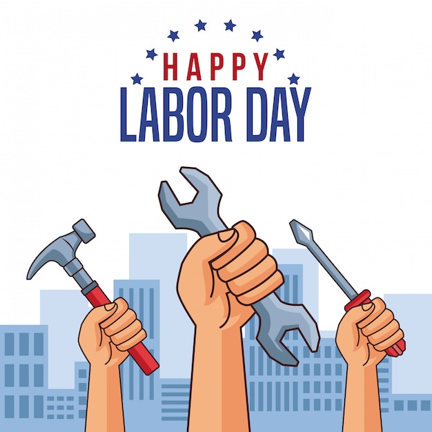 Happy labor day card