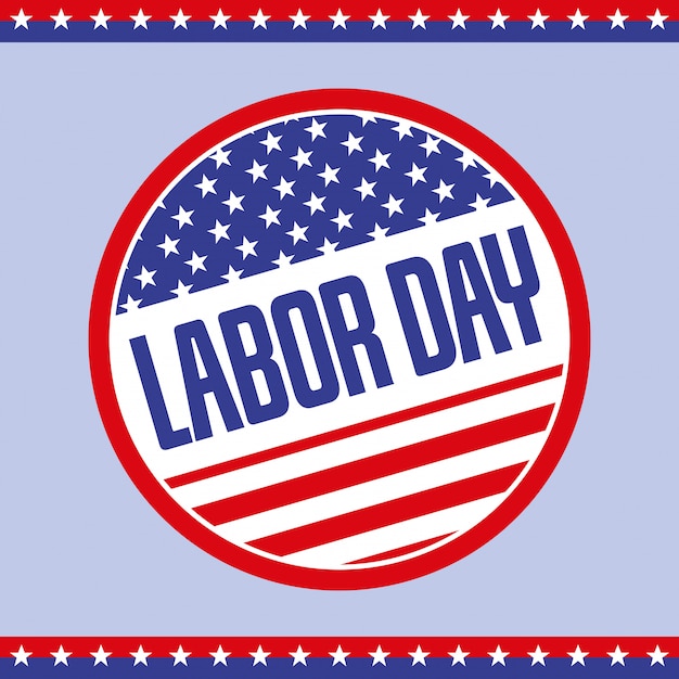 Happy labor day card