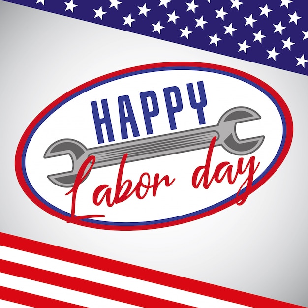 Happy labor day card