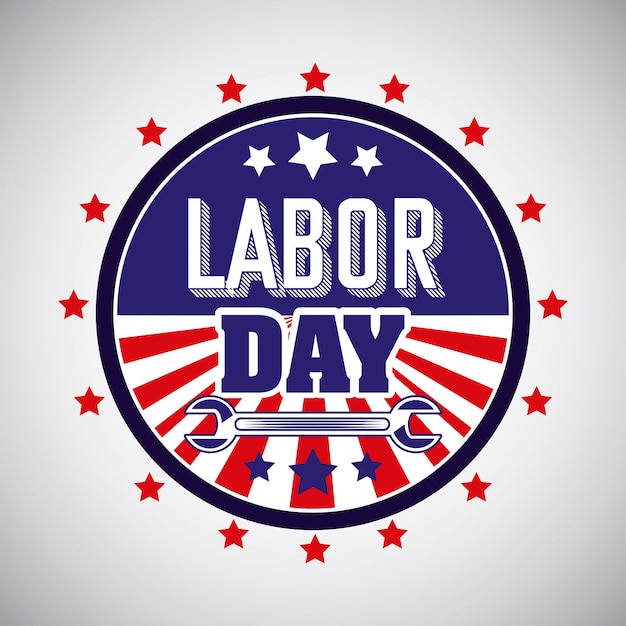 Happy labor day card