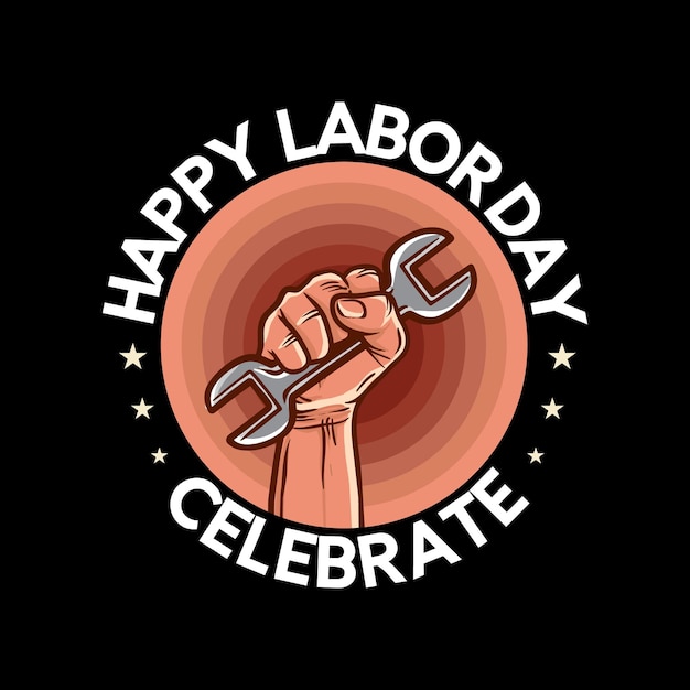 Vector happy labor day celebrate