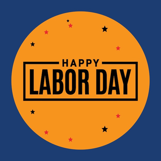 Happy Labor Day Closed Sign Vector achtergrond voor posters flyers zakelijke bedrijf winkels